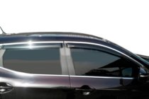 Nissan Qashqai 2014-2021 Window deflectors with chrome trim (4 pcs, HIC) photo 11