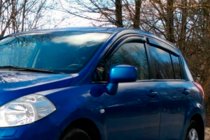 Nissan Tiida 2004-2011 Window Deflectors HB (4 pcs, HIC) photo 6
