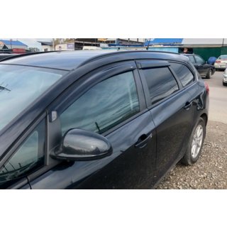 Window Deflectors HB (4 pcs, HIC) Opel Astra H 2004-2013 photo 1