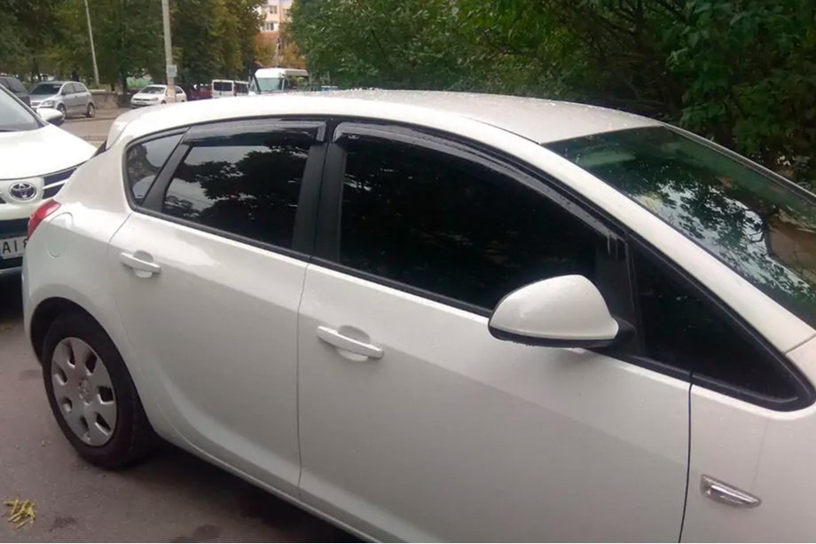Opel Astra J 2009-2015 Window Deflectors HB (4 pcs, HIC) Image