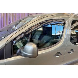 Window Deflectors (2 pcs, HIC) Peugeot Partner Tepee 2008-2018 photo 1