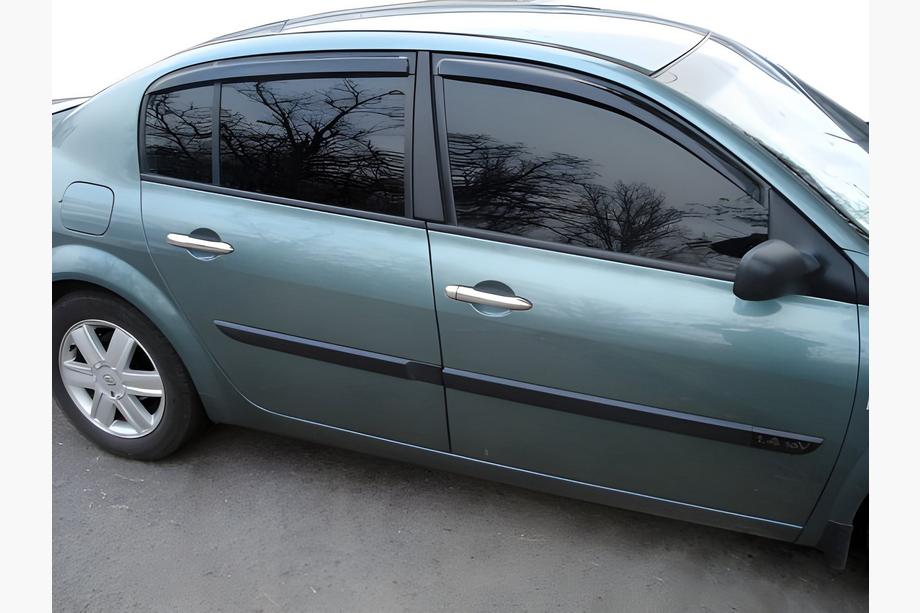 Renault Megane II 2004-2009 Window Deflectors SD (4 pcs, HIC) Image
