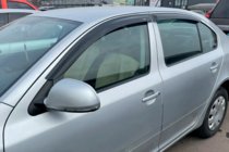Skoda Octavia II A5 2006-2010 Window Deflectors Liftback (4 pcs, HIC) photo 1