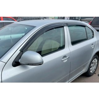 Window Deflectors Liftback (4 pcs, HIC) Skoda Octavia II A5 2006-2010 photo 1