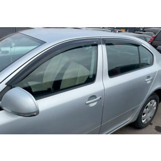Window Deflectors Liftback (4 pcs, HIC) Skoda Octavia II A5 2006-2010 photo 3