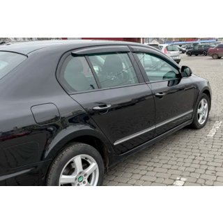 Window Deflectors SD (4 pcs, HIC) Skoda Superb 2009-2015 photo 1