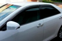 Toyota Avensis 2009-2018 Window Deflectors with Chrome Trim SD (4 pcs, HIC) photo 1