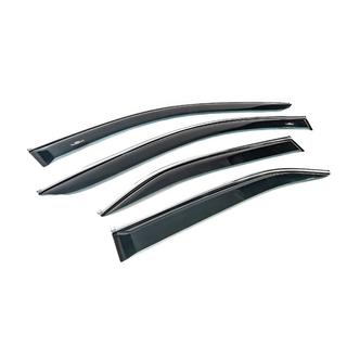 Window visors with chrome trim (EU, 4 pcs, HIC) Toyota Camry 2006-2011 photo 3