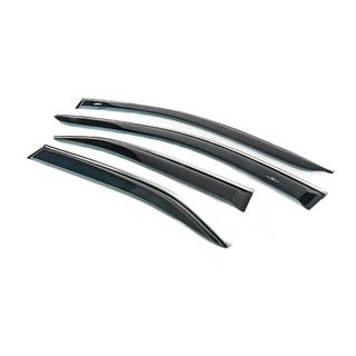 Window visors with chrome trim (EU, 4 pcs, HIC) Toyota Camry 2006-2011 photo 4