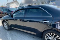 Toyota Camry 2011–2017 Window visors with chrome trim (2011-2017 EU / 2011-2014 USA, 4 pcs, HIC) photo 3