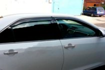 Toyota Camry 2011–2017 Window visors with chrome trim (2011-2017 EU / 2011-2014 USA, 4 pcs, HIC) photo 7