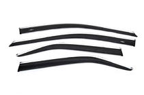 Toyota Camry 2011–2017 Window visors with chrome trim (2011-2017 EU / 2011-2014 USA, 4 pcs, HIC) photo 5