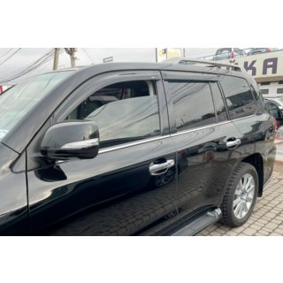 Window Deflectors 8cm (4 pcs, HIC) Toyota Land Cruiser 200 2007-2021 photo 2