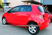 Toyota Yaris 2006-2011 Window Deflectors HB (4 pcs, HIC) photo 2