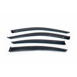 Window Deflectors with Chrome Trim SD (4 pcs, HIC) photo 2