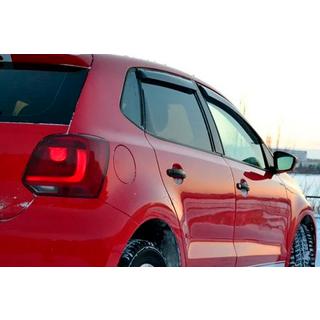 Window Deflectors HB (4 pcs, HIC) Volkswagen Polo 2010-2017 photo 2
