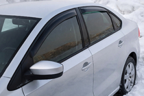Volkswagen Polo 2010-2017 Window Deflectors SD (4 pcs, HIC) photo 3