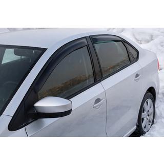 Window Deflectors SD (4 pcs, HIC) Volkswagen Polo 2010-2017 photo 3