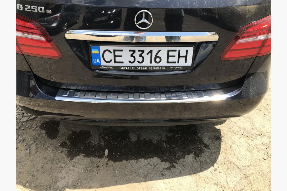 Mercedes B-class W246 2011-2018 Rear Bumper Protector Carmos Stainless Steel Photo 7