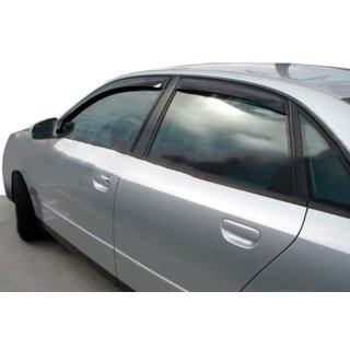 Side window wind deflectors Sedan (4 pcs, HIC) Audi A4 B5 1994–2001 photo 2