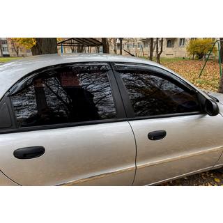 Window Deflectors (4 pcs, HIC) Daewoo Lanos 1998-2017 photo 2