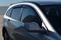 Honda CRV 2007-2011 Window deflectors with chrome trim (4 pcs, HIC) photo 6
