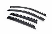 Honda CRV 2007-2011 Window deflectors with chrome trim (4 pcs, HIC) photo 7