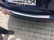 Mercedes E-class W212 2009-2016 Rear bumper protector Carmos (SW, stainless steel) photo 3