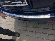 Mercedes E-class W212 2009-2016 Rear bumper protector Carmos (SW, stainless steel) photo 4