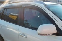 Hyundai Santa Fe 3 2012-2018 Window Deflectors (4 pcs, HIC) photo 2