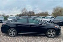 Hyundai Sonata LF 2014-2019 Window deflectors with chrome trim (4 pcs, HIC) photo 1
