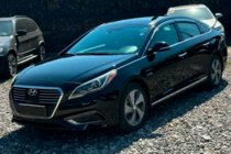 Hyundai Sonata LF 2014-2019 Window deflectors with chrome trim (4 pcs, HIC) photo 5
