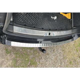 Rear Bumper Protector Carmos V1 (SW, Stainless Steel) Skoda Superb 2009-2015 photo 2