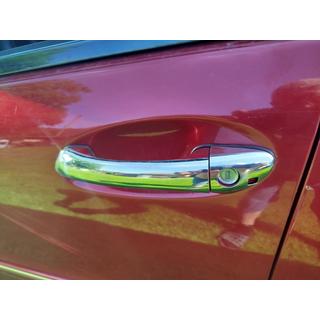Chrome Door Handle Covers (4 pcs, Stainless Steel) Mercedes C-class W203 2000-2007 photo 1