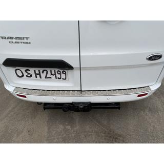 Rear Bumper Protector Carmos Stainless Steel Ford Custom 2013-2022 photo 1