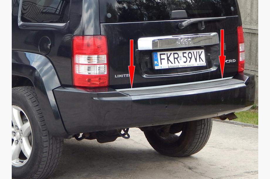 Jeep Cherokee/Liberty 2007-2013 Trunk trim stainless steel Image