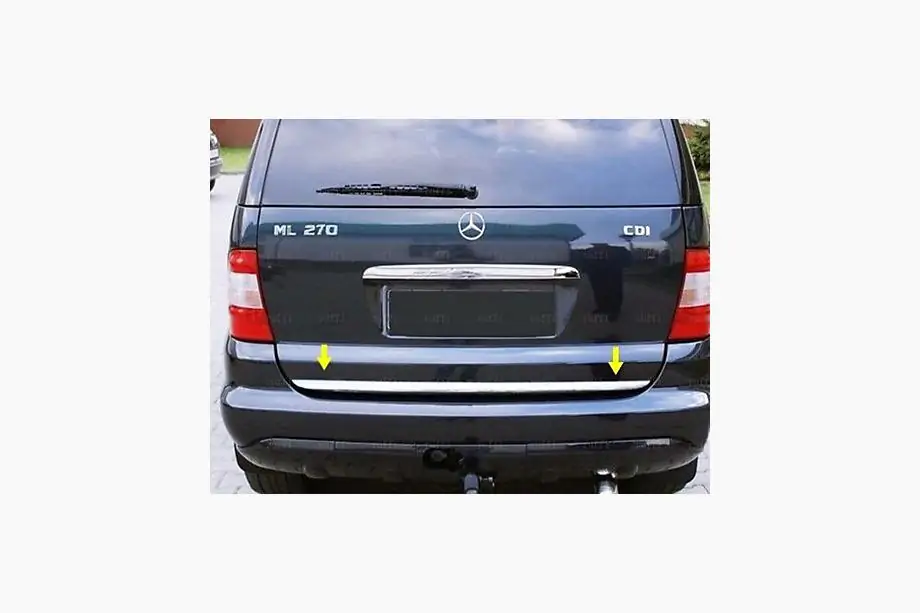 Mercedes ML W163 1997-2005 Trunk trim stainless steel Photo 2