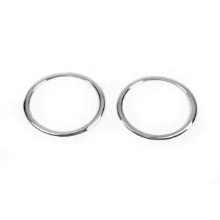 Chrome Fog Light Covers (2009-2013, 2 pcs, Stainless Steel) Skoda Yeti 2009-2017 photo 3