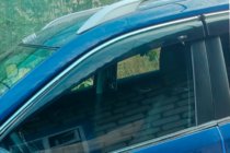Nissan X-trail T32/Rogue 2014-2021 Window deflectors with chrome trim (4 pcs, HIC) photo 2