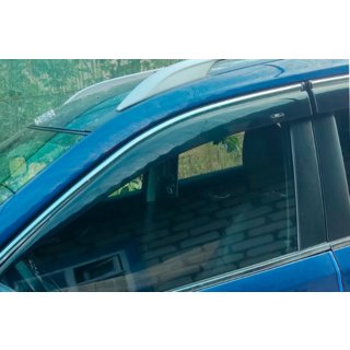 Window deflectors with chrome trim (4 pcs, HIC) photo 2