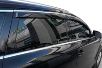 Skoda Superb 2009-2015 Window Deflectors with Chrome Trim SD (4 pcs, HIC) photo 1