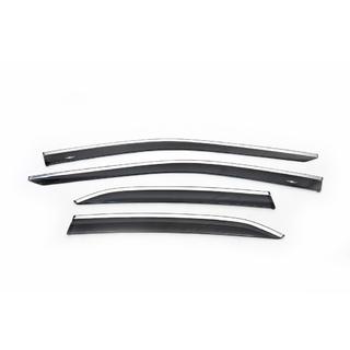 Window Deflectors with Chrome Trim SD (4 pcs, HIC) photo 2