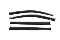 Toyota Highlander 2013-2019 Window deflectors with chrome trim (4 pcs, HIC) photo 1