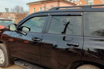 Toyota Land Cruiser Prado 150 2009-2023 Window Deflectors 8 cm (4 pcs, HIC) photo 6