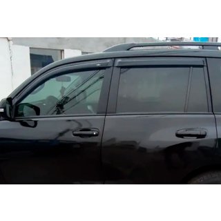 Window Deflectors 8 cm (4 pcs, HIC) Toyota Land Cruiser Prado 150 2009-2023 photo 3