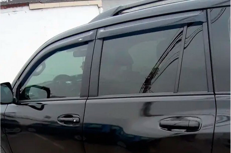 Toyota Land Cruiser Prado 150 2009-2023 Window Deflectors 8 cm (4 pcs, HIC) Image