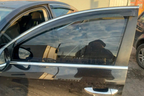 Volkswagen Passat B7 2012-2015 Window Deflectors with Chrome Trim SW (4 pcs, EU, HIC) photo 4