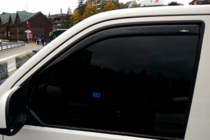 Volkswagen T5 Transporter 2003-2010 In-channel window deflectors (2 pcs, HIC) photo 1