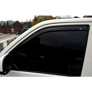 In-channel window deflectors (2 pcs, HIC) Volkswagen T5 Transporter 2003-2010 photo 1