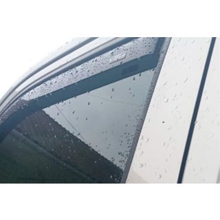 In-channel window deflectors (2 pcs, HIC) Volkswagen T5 Transporter 2003-2010 photo 3